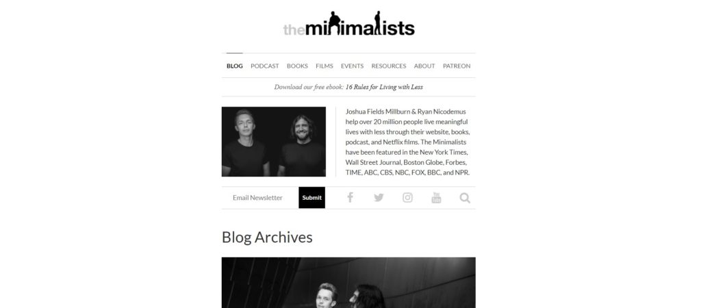 top mindfulness blog the minimalists
