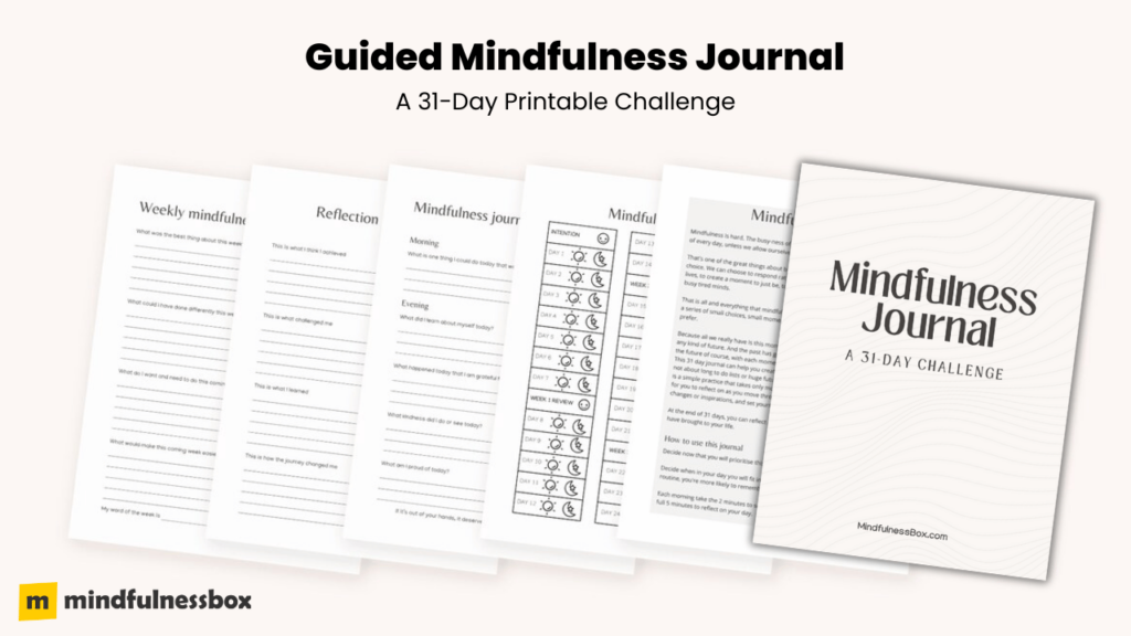 Mindfulness Journal template