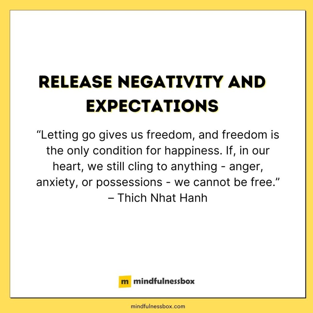 Release negative emotions to be happy