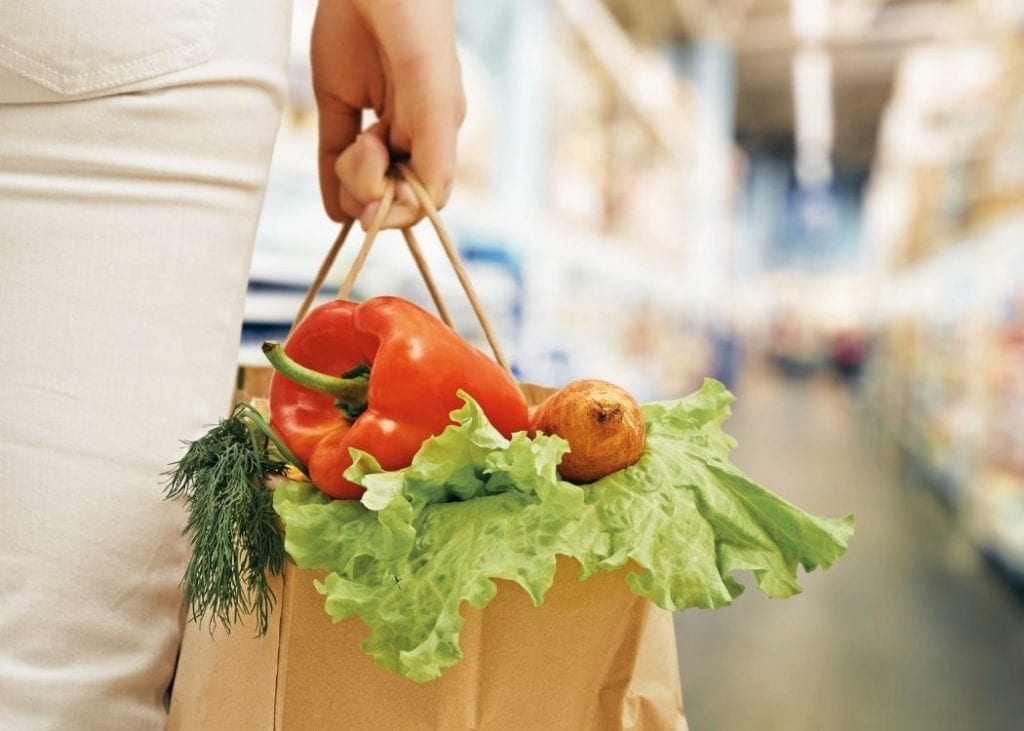 Shopping mindfully at the grocery store