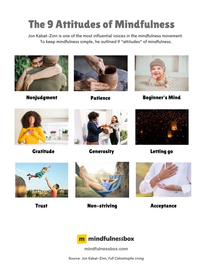 The 9 attitudes of mindfulness