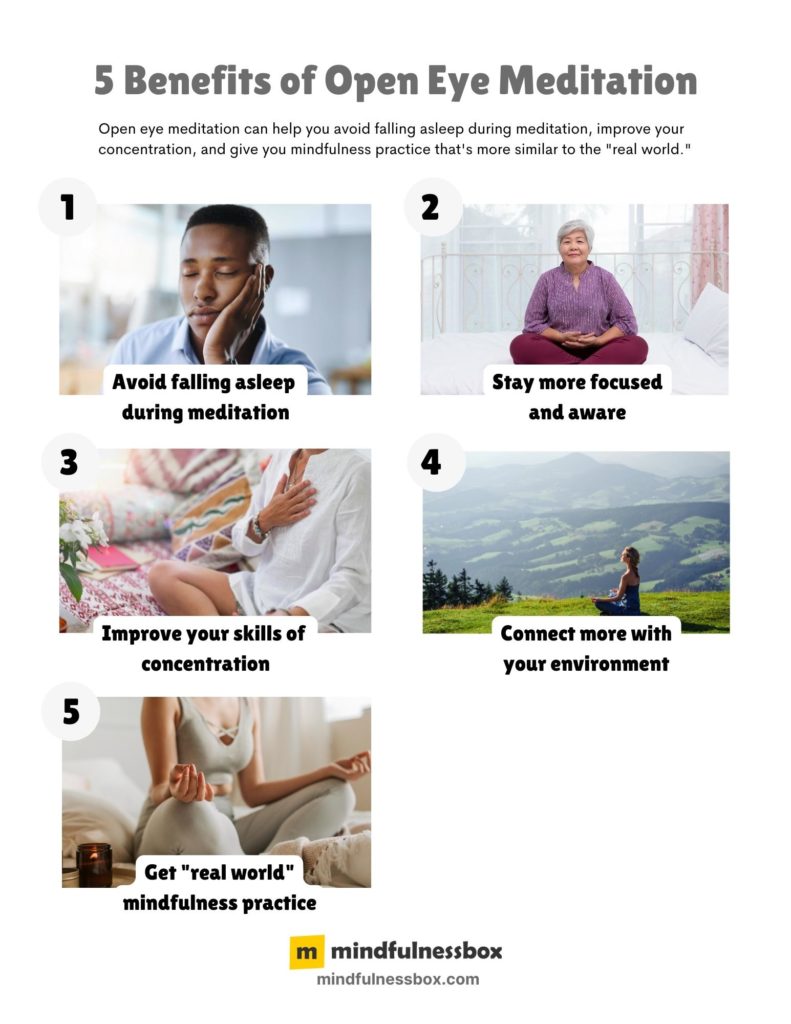 5 Benefits of Open Eye Meditation