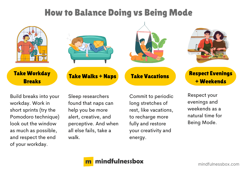How to Balance Doing vs Being Mode