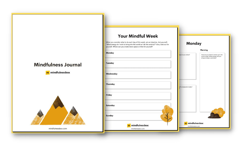 Mindfulness Journal Template Preview