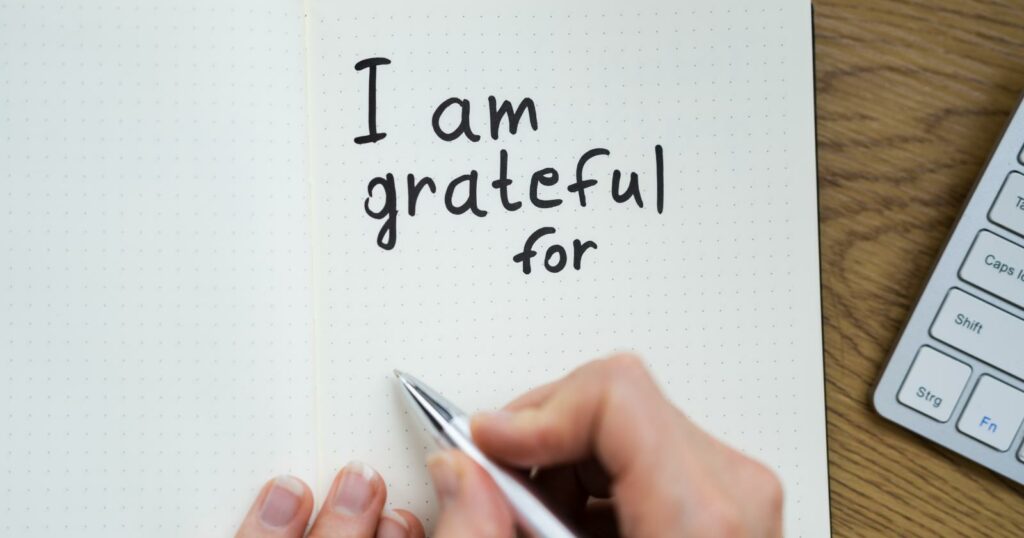 Gratitude grounding journal