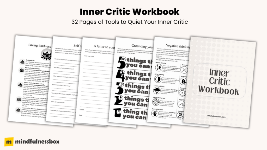 Printable Inner Critic Workbook