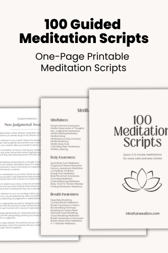 100 Printable Guided Meditation Scripts